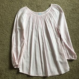 Pink and white striped shirt